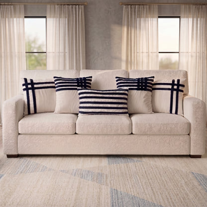 Nautica Luxe cushion cover set styled in a modern living room