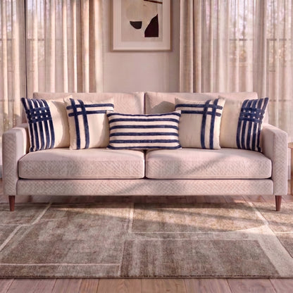 Nautica Luxe cushion cover set styled in a modern living room