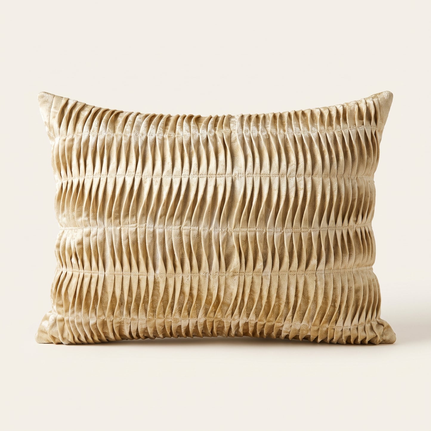 Golden Heritage rectangular lumbar cushion cover with decorative detailing