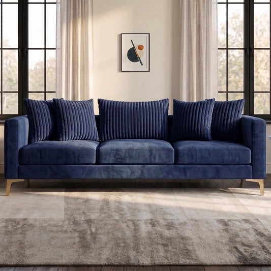 Plush Ribbed cushion cover set styled in a refined neutral interior
