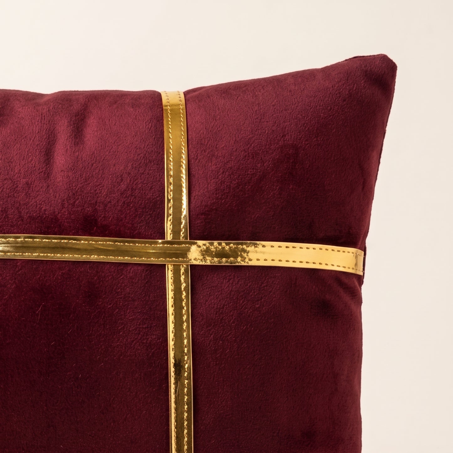 Close-up of Velvet Majesty velvet texture and refined stitching