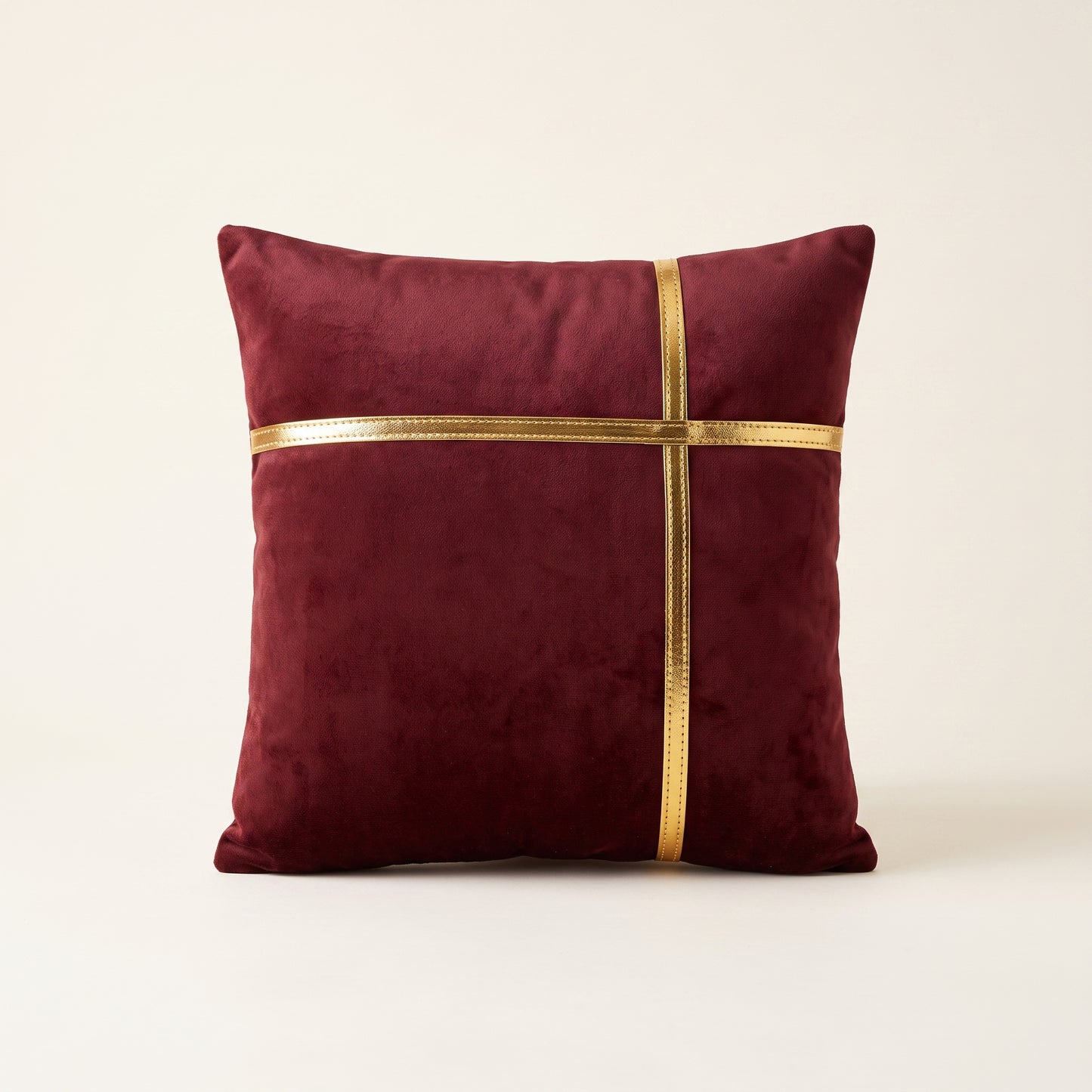 Velvet Majesty square cushion cover with soft velvet texture
