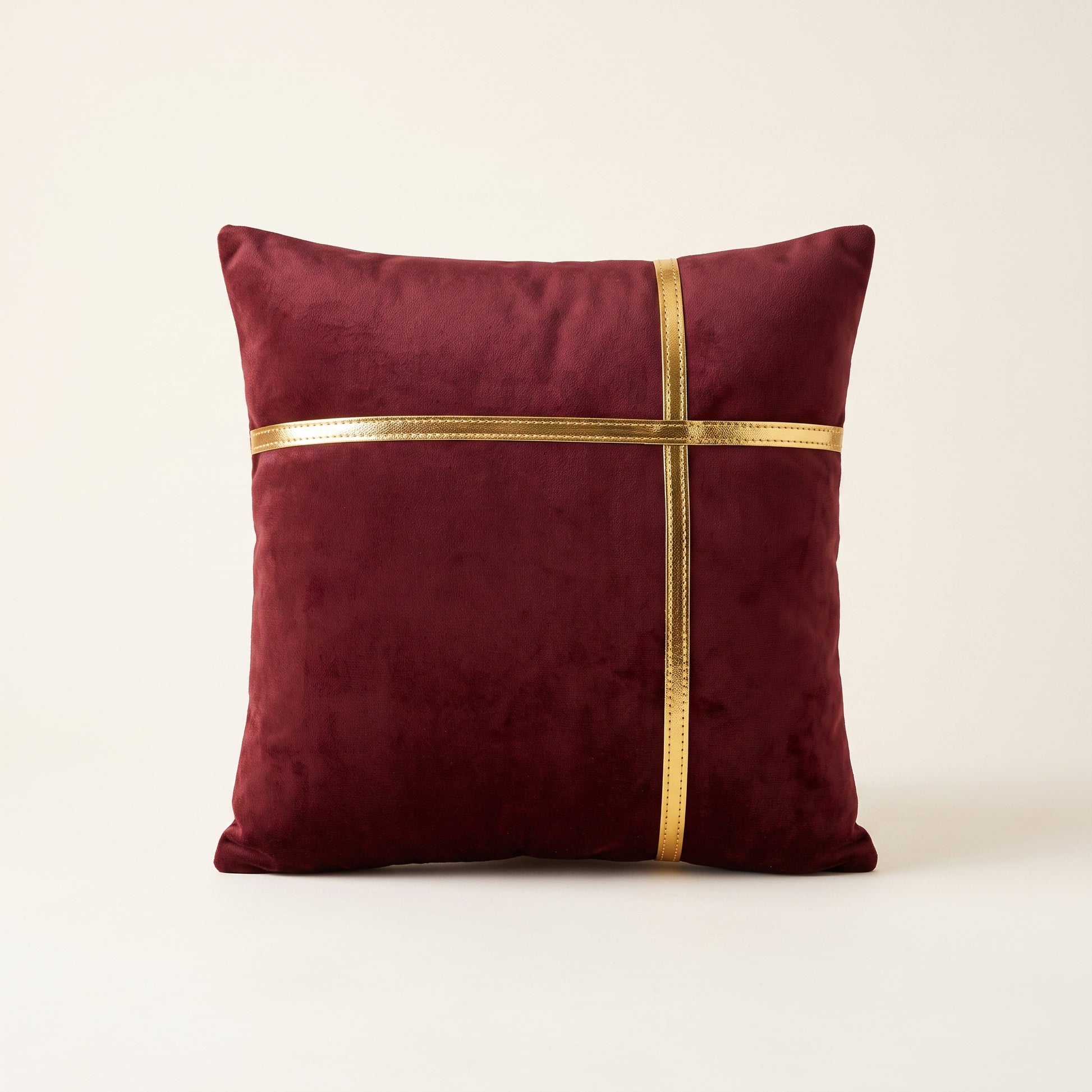 Velvet Majesty square cushion cover with soft velvet texture
