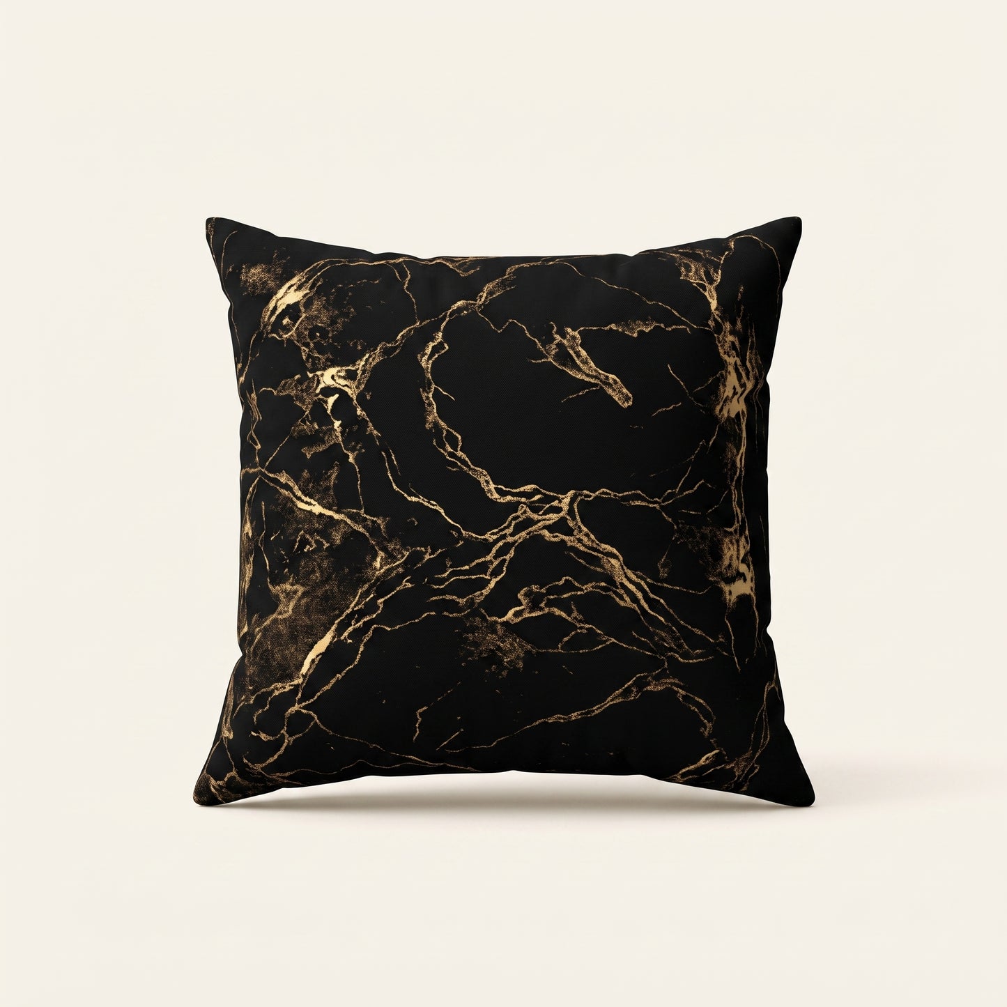 Golden Smoke square cushion cover with warm golden detailing