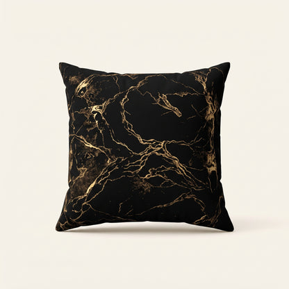 Golden Smoke square cushion cover with warm golden detailing