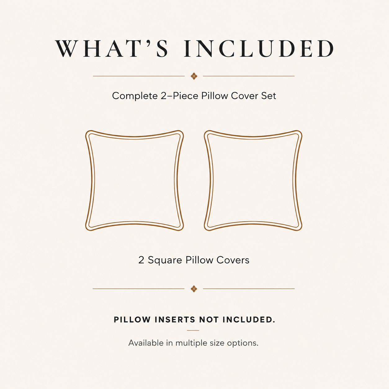 Contents of Croc Espresso two-piece pillow cover set